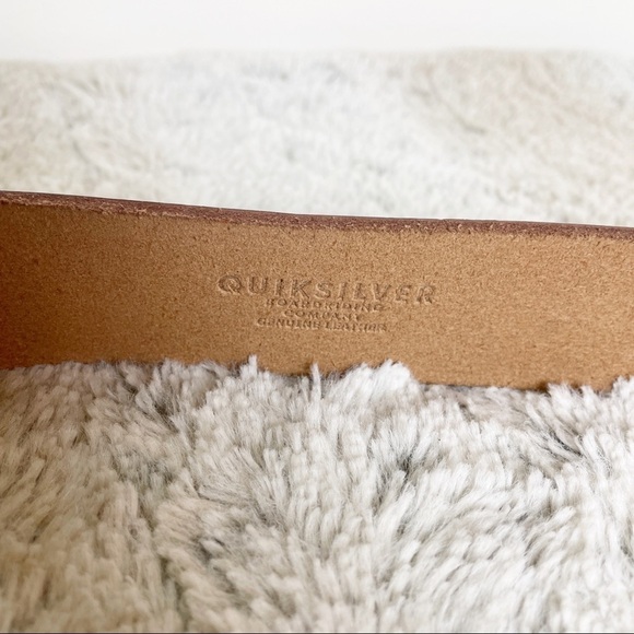 Quicksilver Brown Genuine Leather Belt 38 - Picture 4 of 6